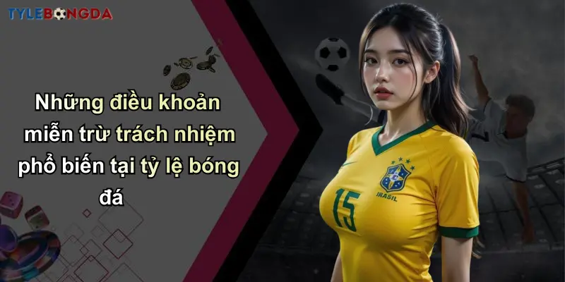 Những điều khoản miễn trừ trách nhiệm phổ biến tại tỷ lệ bóng đá