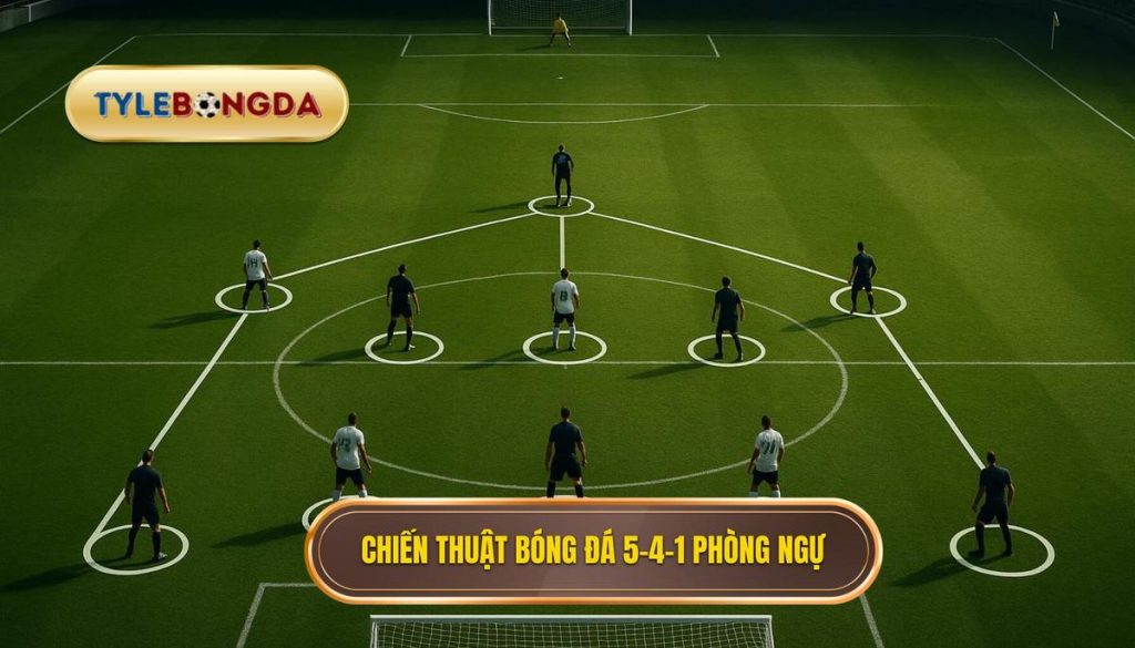 Chiến thuật bóng đá 5-4-1 phòng ngự