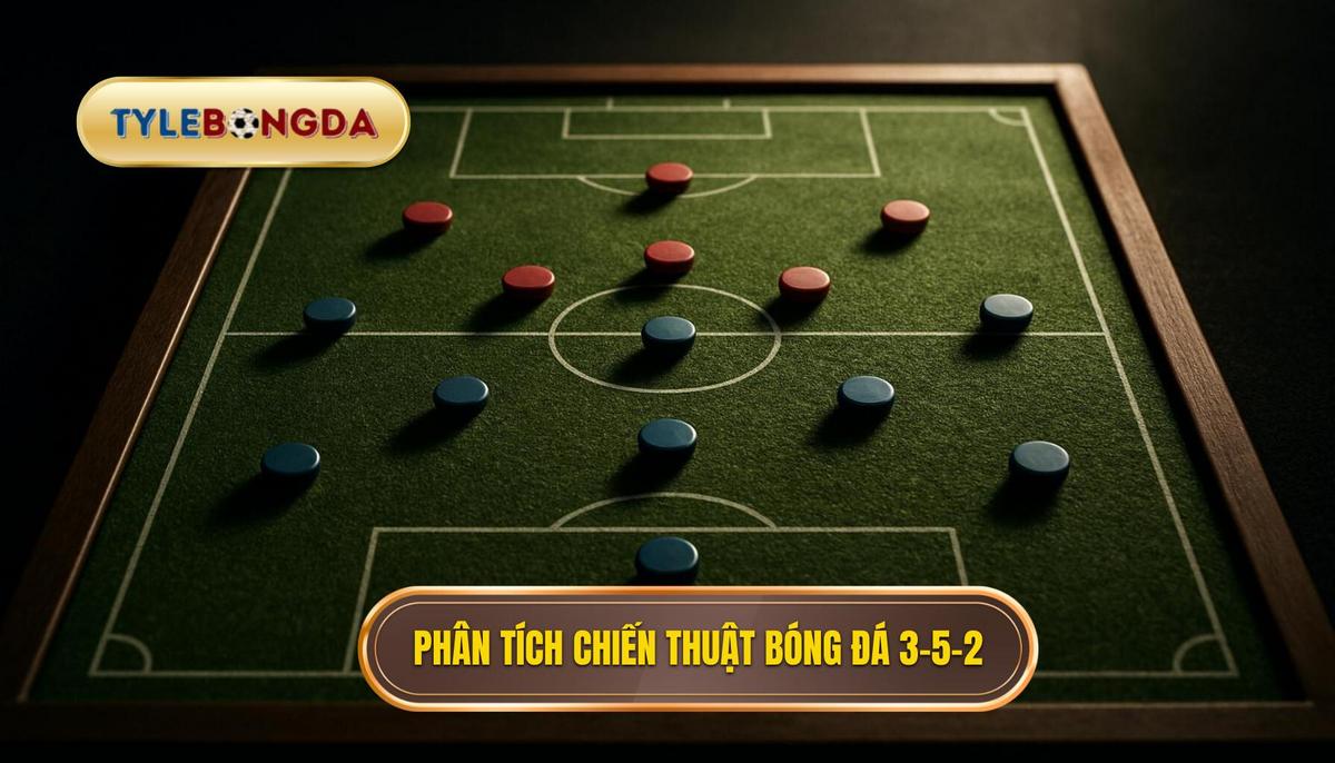 Phân tích chuyên sâu về Chiến thuật bóng đá 3-5-2 tấn công