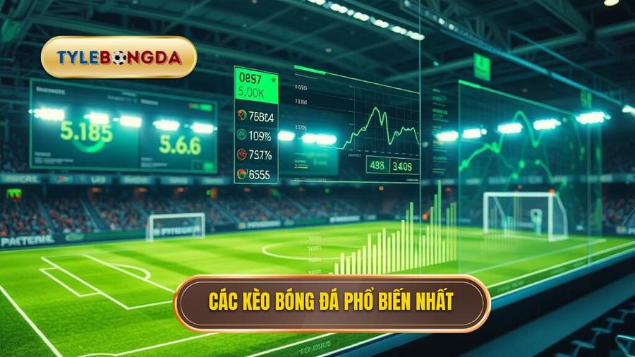 Các loại kèo phổ biến cần theo dõi tại TỶ LỆ BÓNG ĐÁ